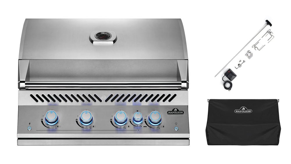 Napoleon BIG32RBPSS 700 Series Built In Gas BBQ - Free Rotisserie & Cover