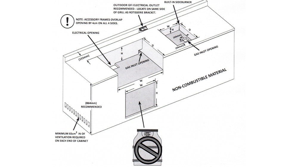 Napoleon BILEX605 Built In Gas BBQ + Free Cover - Image 4